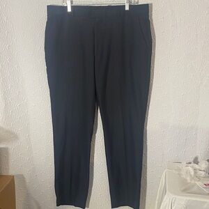 Perry Ellis Men's Navy Dress Pants 38X30 Dadcore Clean lines. Professional